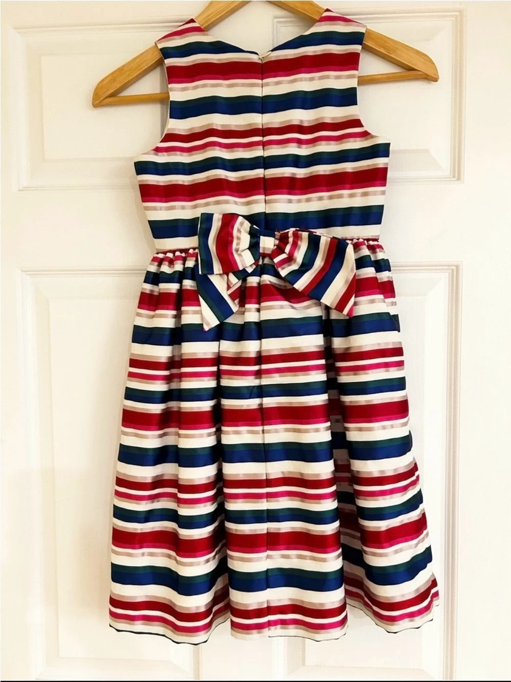 GYMBOREE Sateen Striped Fit-and-Flare Girls Dress